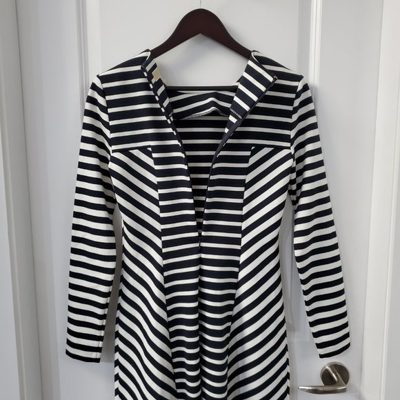 MICHAEL - Michael Kors longsleeve A-line striped dress. - Picture 3 of 9